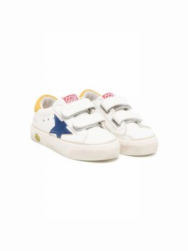 Leather Star-patch Detail Sneakers In ??ɫ