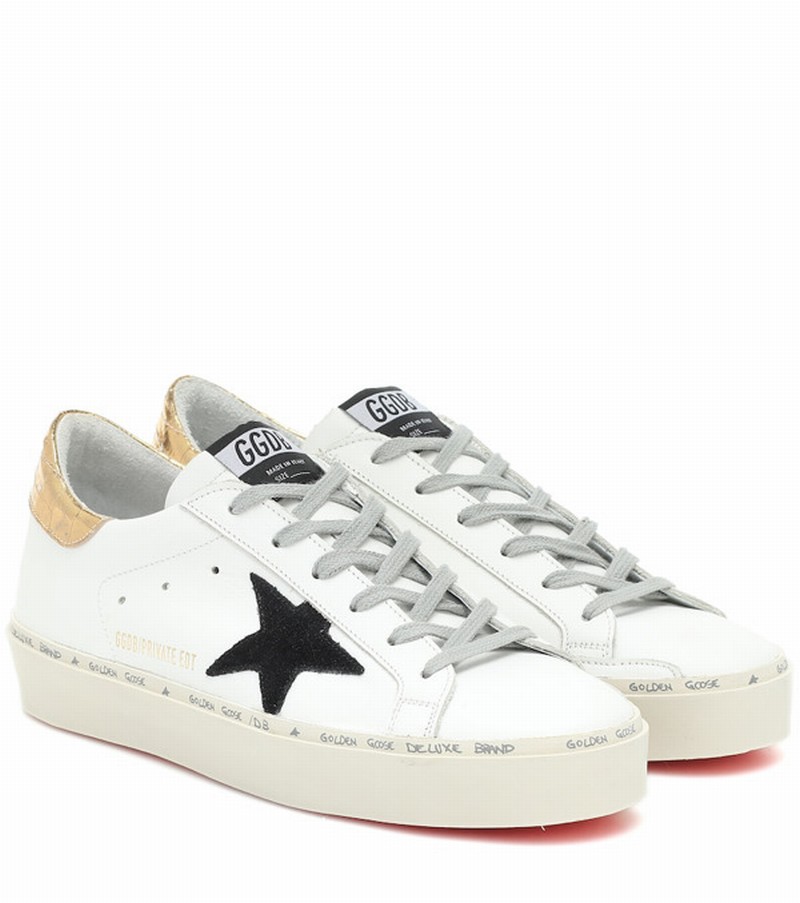 Hi Star Leather Sneakers In White