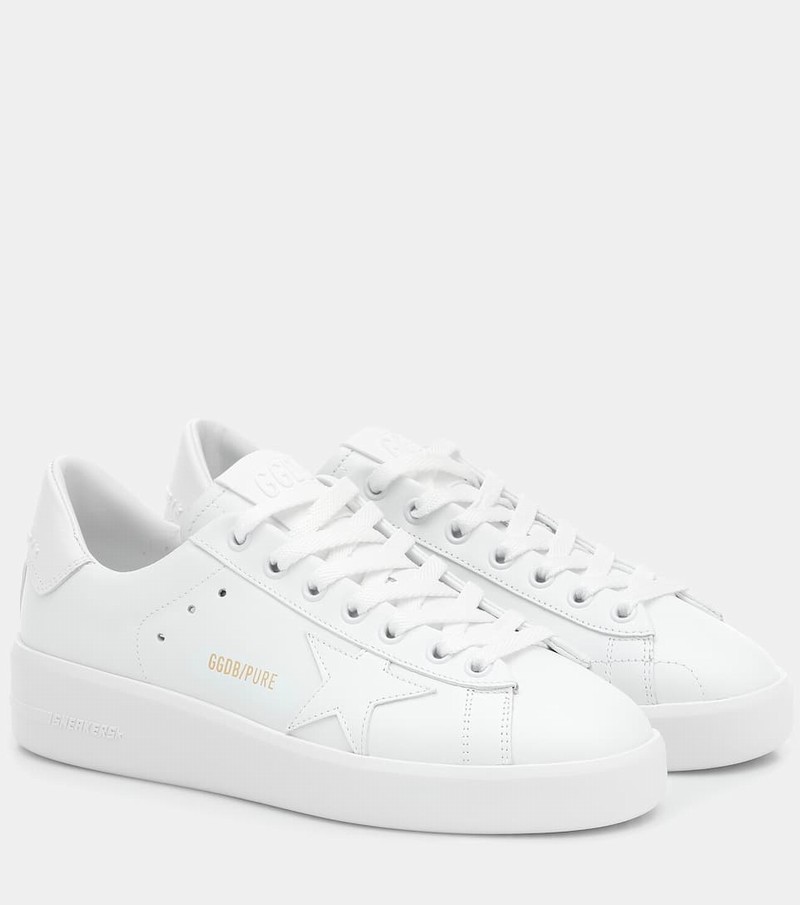 Pure Star Leather Sneakers In White