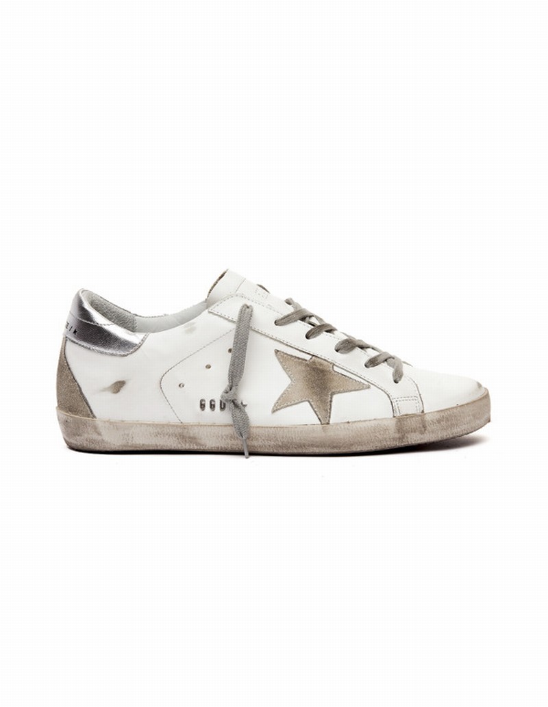 White Leather Superstar Sneakers