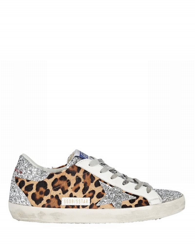 Leopard Print Super-star Classic Sneakers In Animal Print