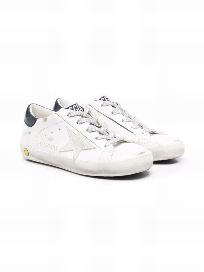 Kids' Superstar Low-top Leather Sneakers In White