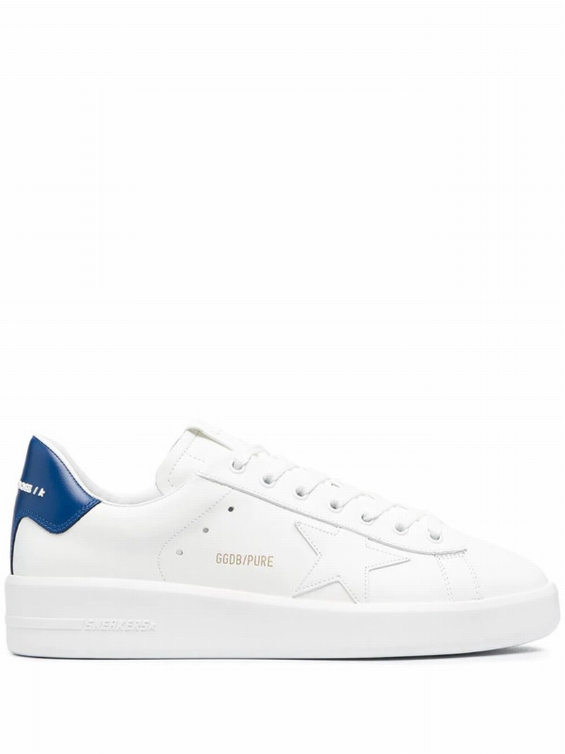 Pure Low-top Sneakers In White, Blue