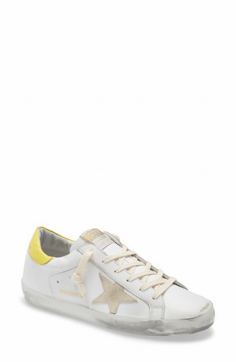 White/lime Green Super-star Sneakers In White - Ice - Lime Green