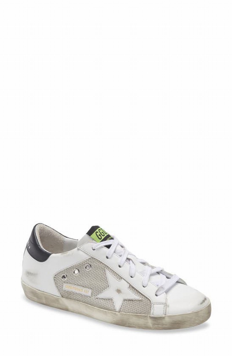 Super-star Low Top Sneaker In White/ Silver/ Black