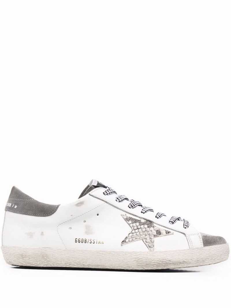 Super-star Panelled Sneakers In White