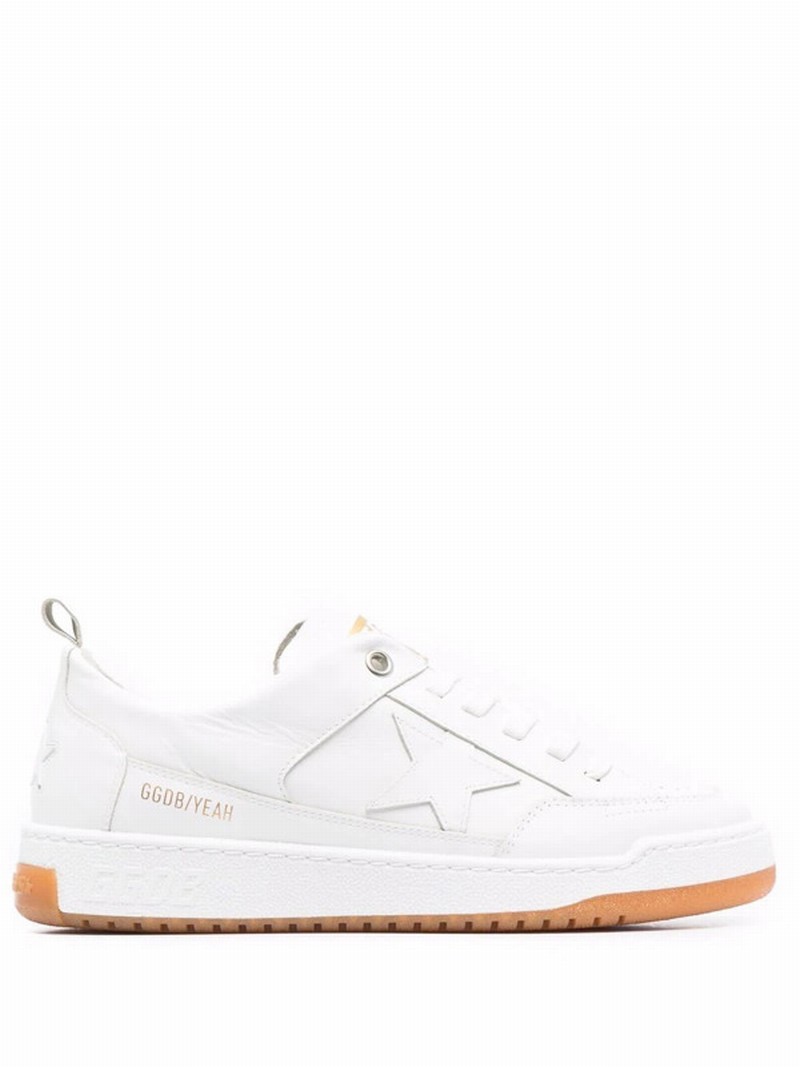 Yeah Star Leather Low-top Sneakers In White