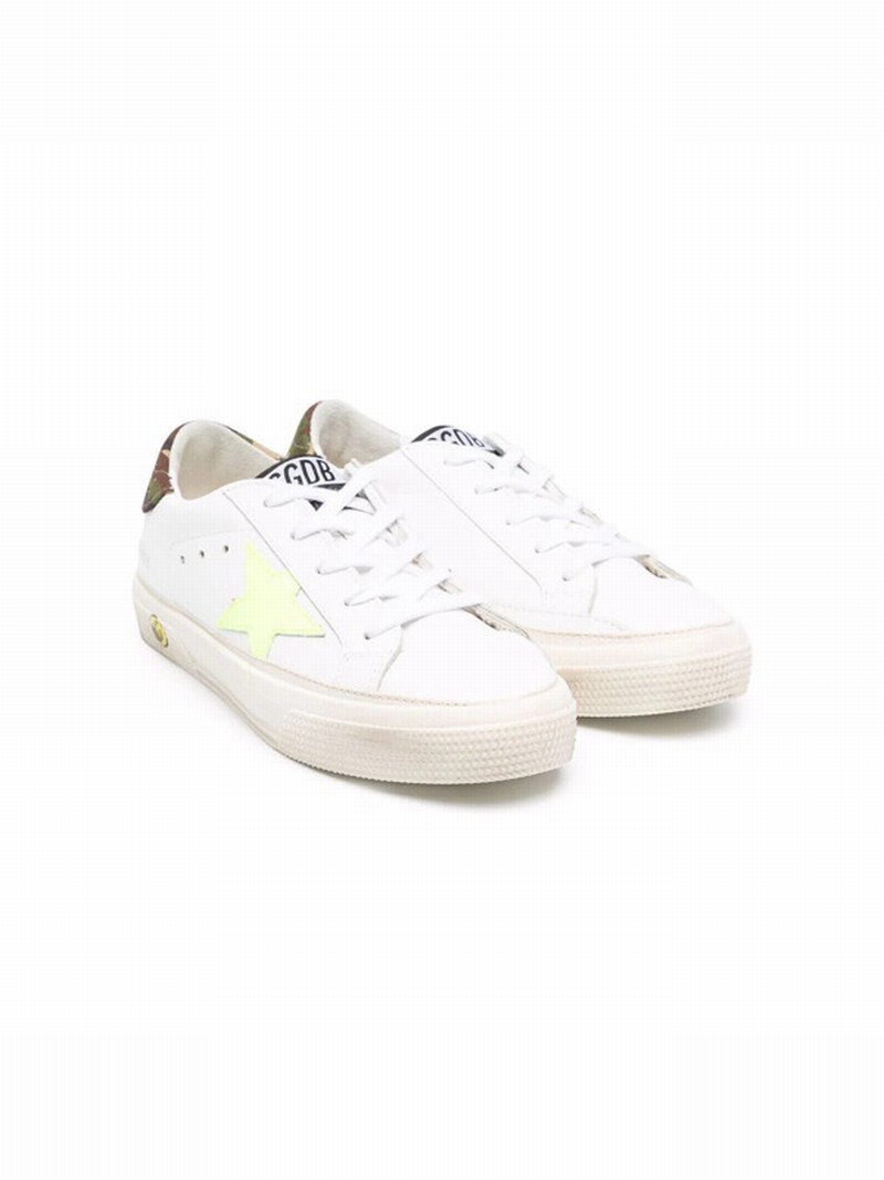 Logo-patch Leather Low-top Sneakers In ??ɫ