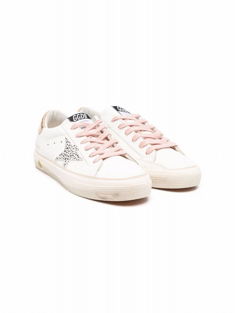 Kids' May Low-top Leather Trainers In White