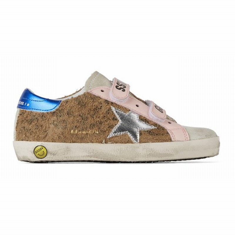 Baby Tan Leopard Old School Velcro Sneakers