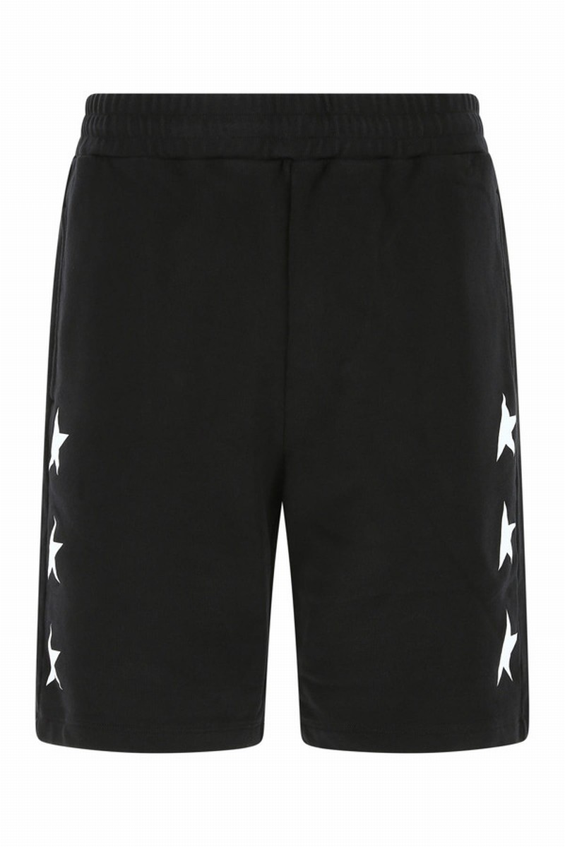 Black Diego Star Bermuda Shorts