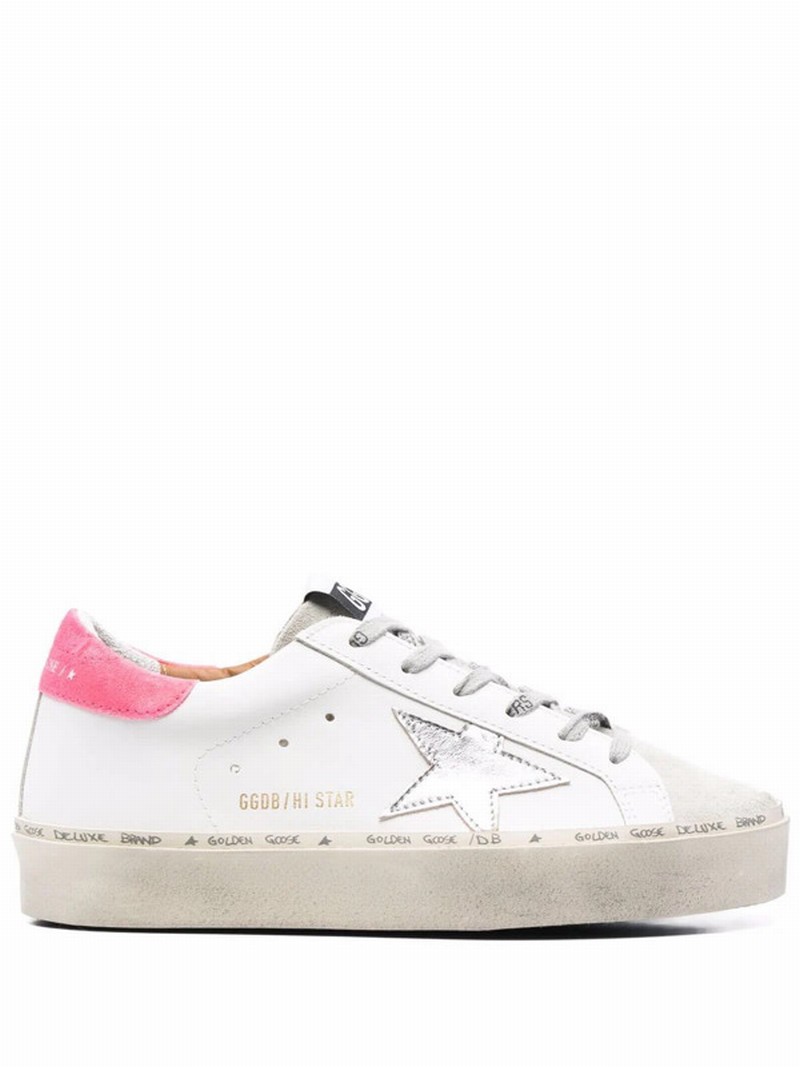 Leather Hi Star Sneakers In White