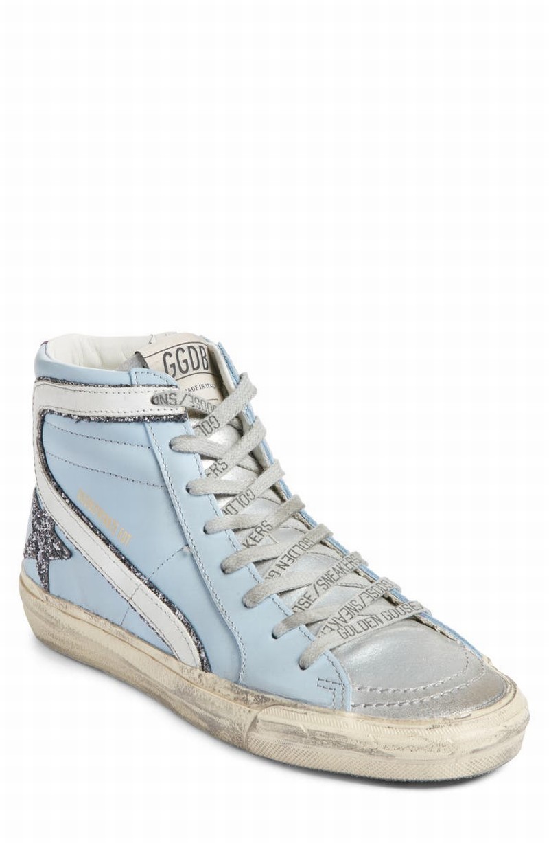 Slide High Top Sneaker In Azure