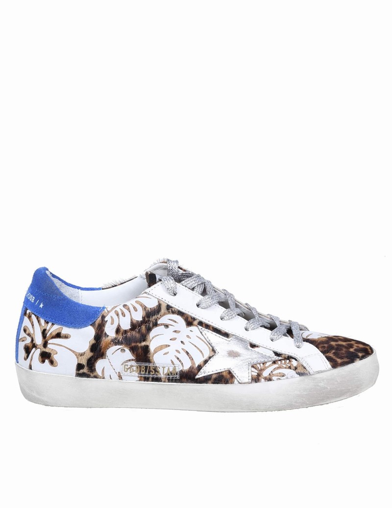 Superstar Sneakers In Leopard Horse In Beige