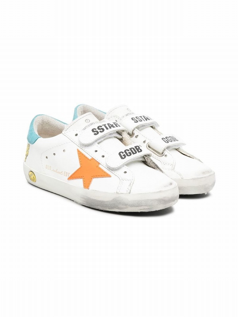 Kids' Old School Super-star Sneakers In White