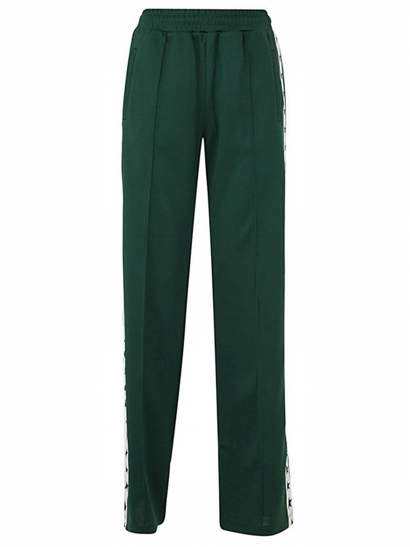 Dark Green Cotton Joggers Green Deluxe Brand Donna Xs