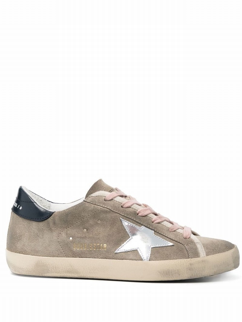 Super Star Suede Trainers In Neutrals