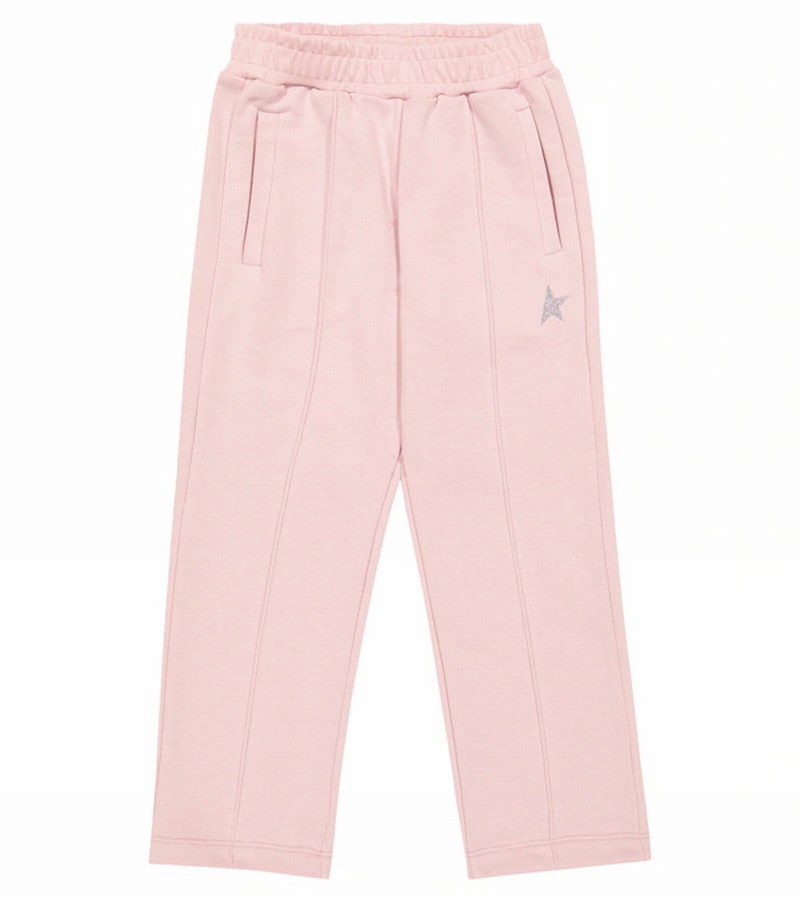 Kids' Printed Cotton-blend Sweatpants In Pink