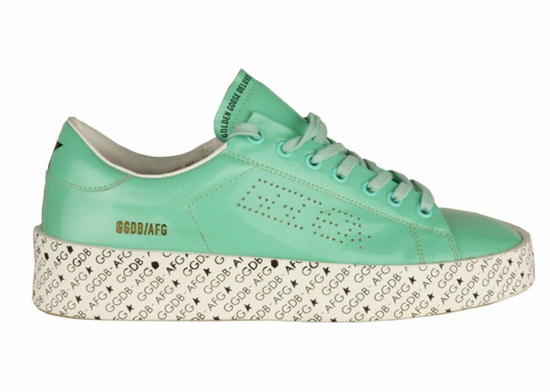 Green Leather Sneakers