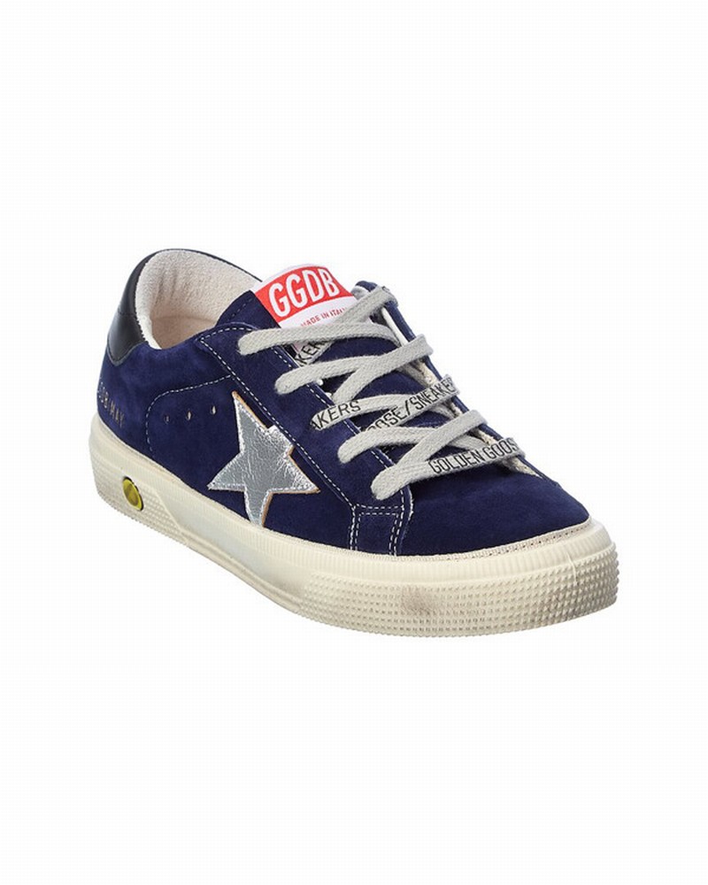 Kids' May Suede Sneaker In Blue