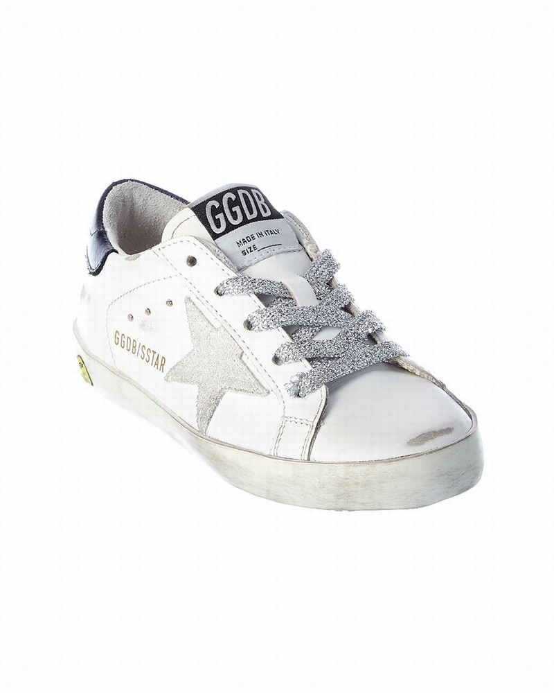 Kids' Superstar Leather Sneaker In White