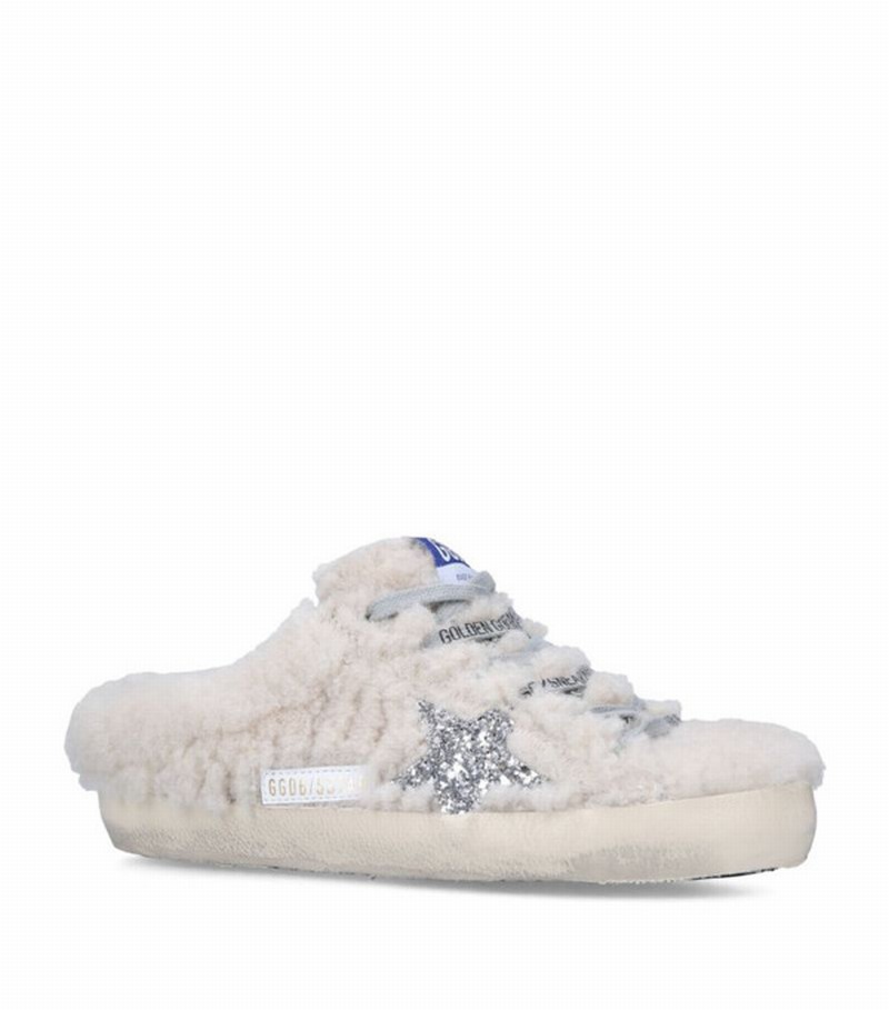 Shearling Superstar Slip-on Sneakers In White