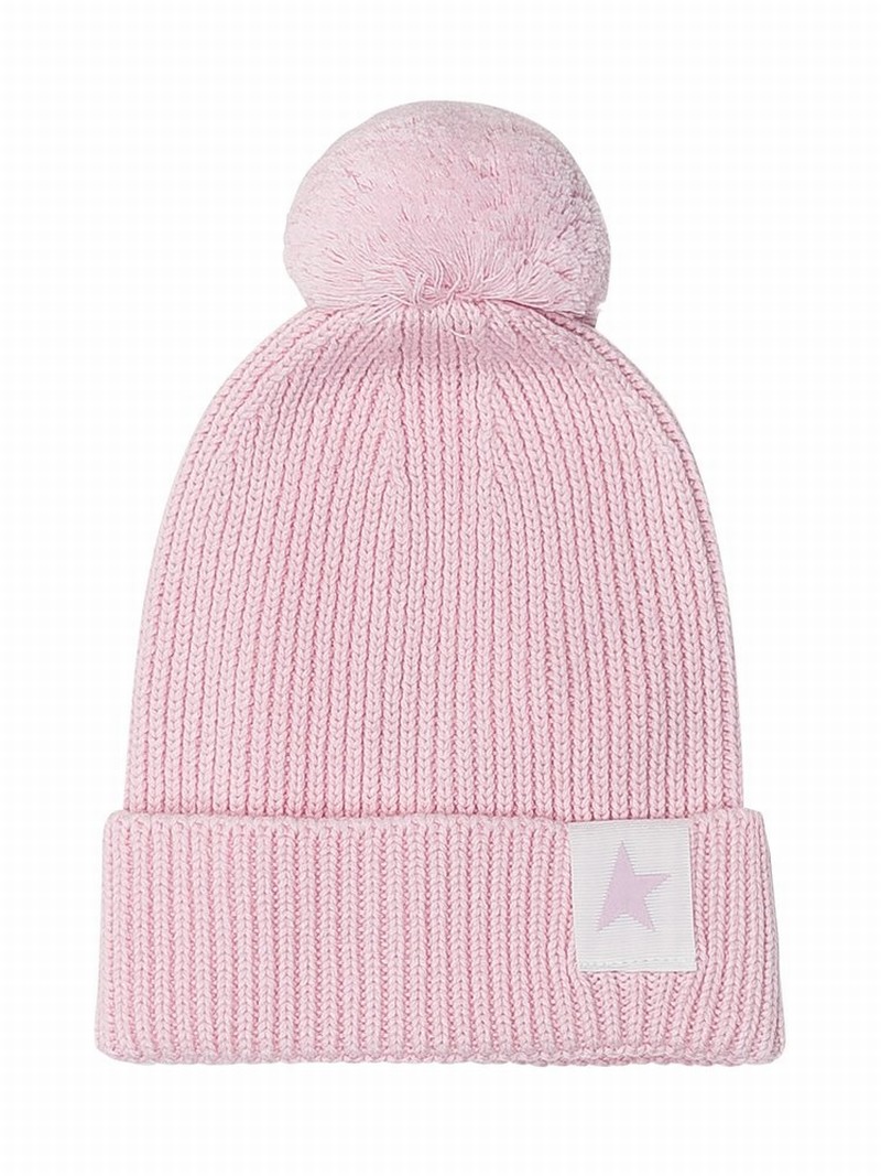 Babies' Kids Pom Pom Knit Hat In Pink