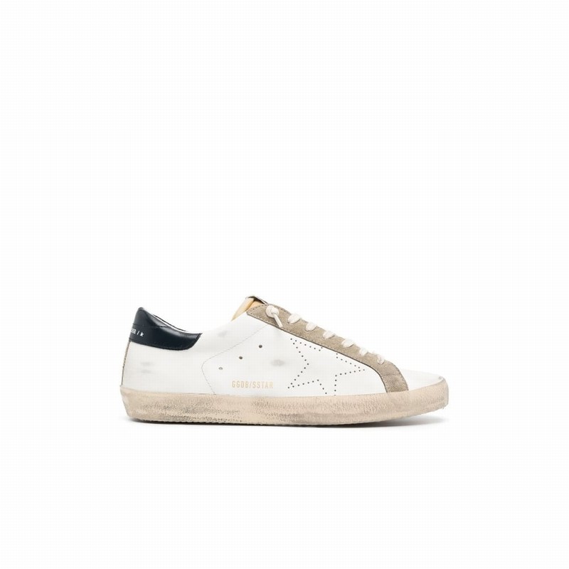 White Super-star Low-top Leather Sneakers