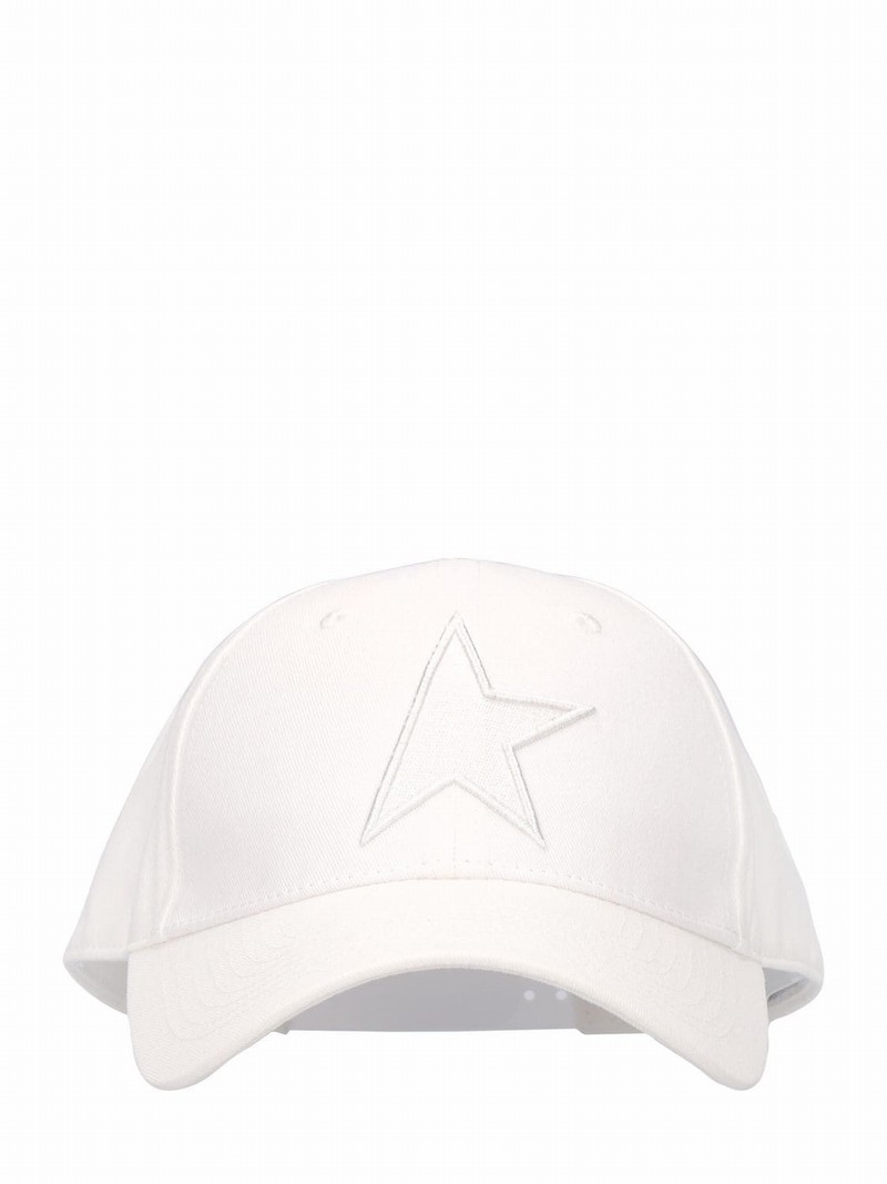 Star Cotton Baseball Hat In Beige