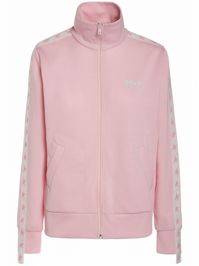 Star Track Jersey Sweatshirt In Rose