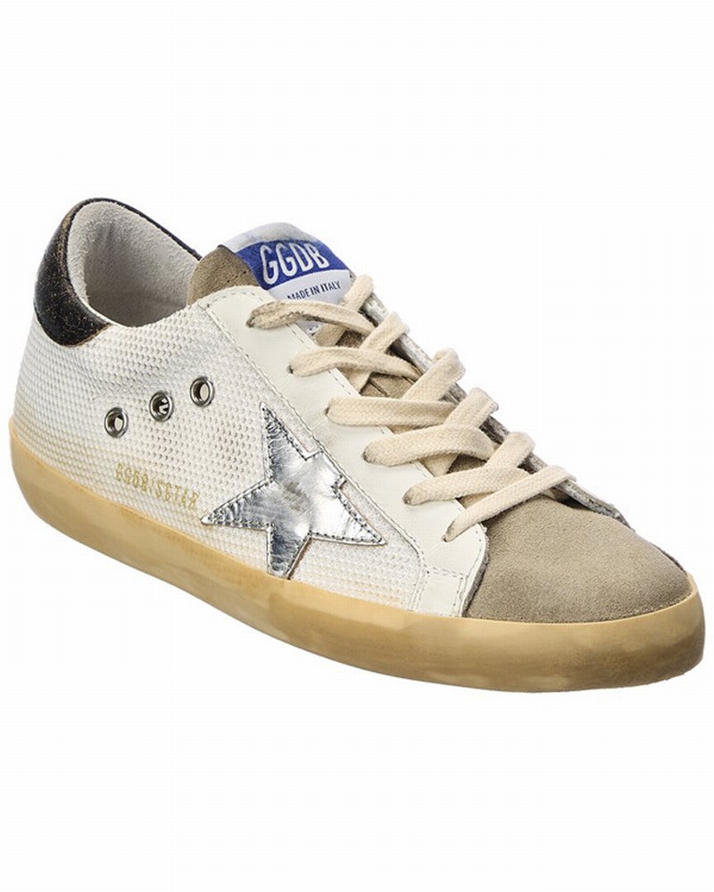 Superstar Mesh & Leather Sneaker In White