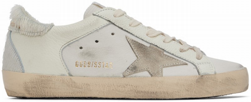 Super-star Sneaker In White/ Ivory/ Silver