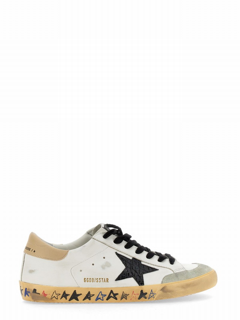 White & Beige Super-star Penstar Sneakers