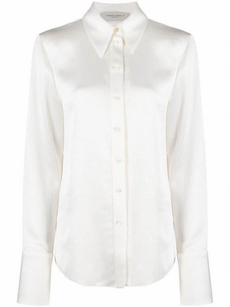 Journey Crepon Shirt In White