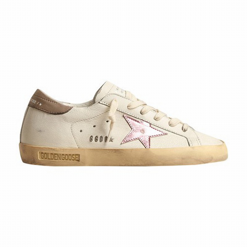 Super-star Classic With List Sneakers In White Antique Pink Grey