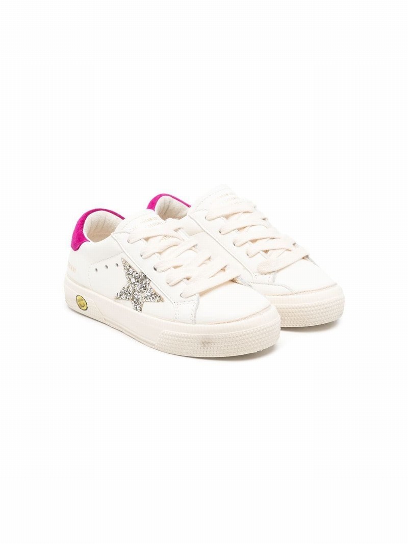 Kids' One Star-logo Lace-up Sneakers In White