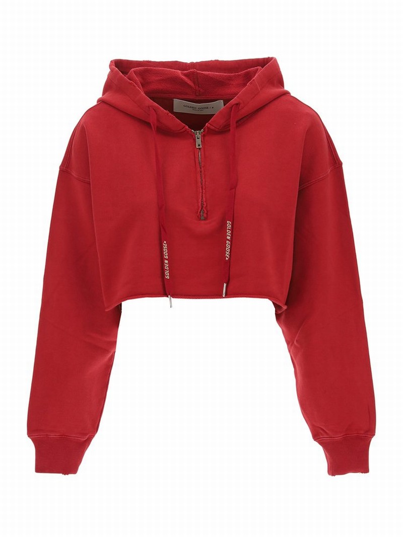 Deluxe Brand Hooded Logo In Red