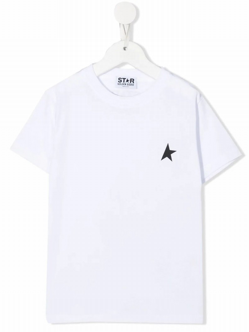 Kids Star Print Cotton T Shirt In Multi-colored