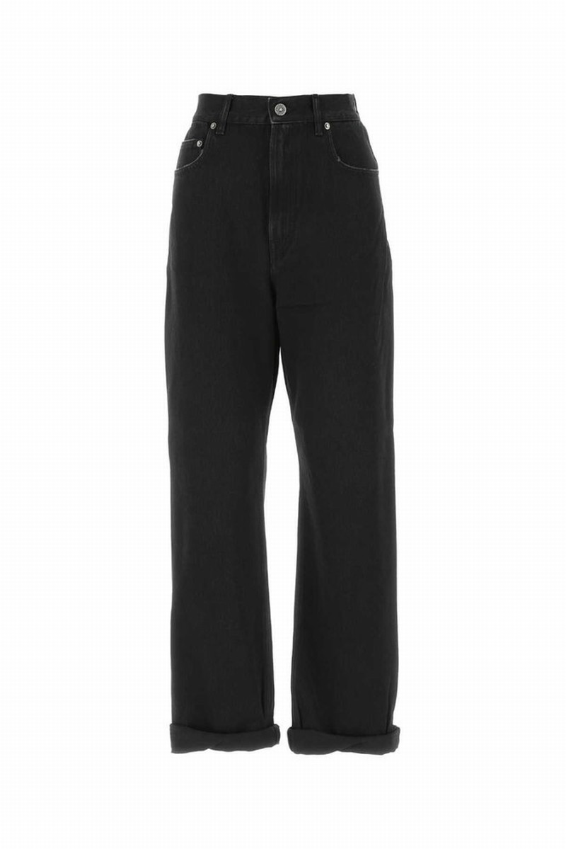 Deluxe Brand Straight Leg Jeans In Black