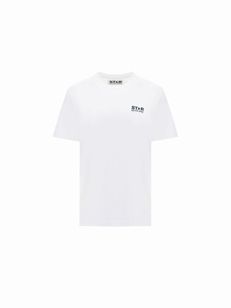 T-shirt In Optic White/green