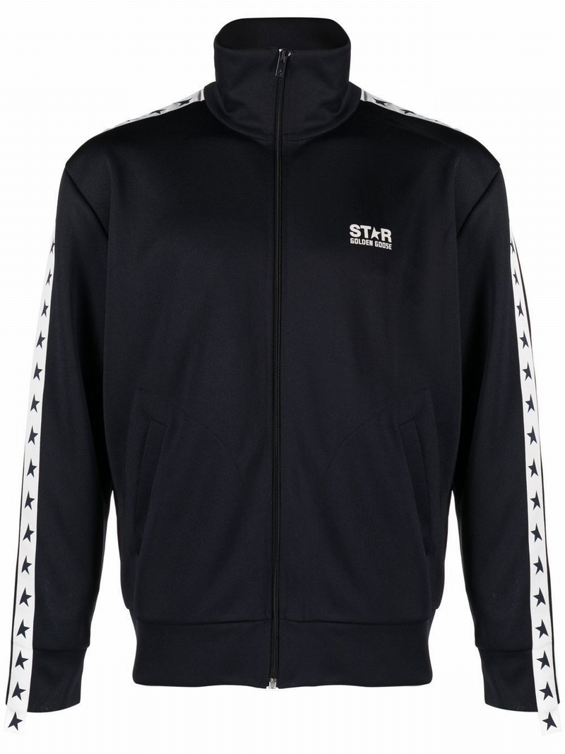 Star Side-strap Track Jacket In Blue