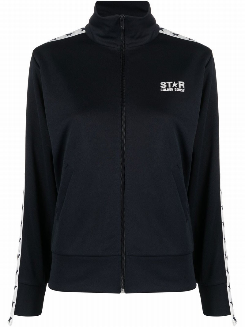 Star-print Track Jacket In Blue