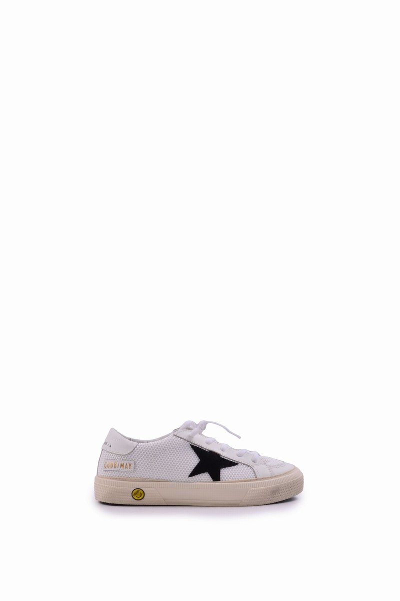 Kids' Leather Sneakers In White