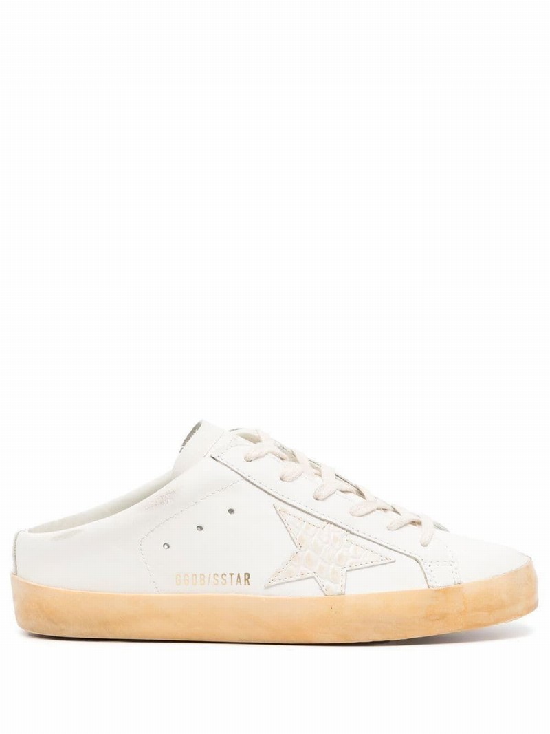 Women's White Leather Sneakers