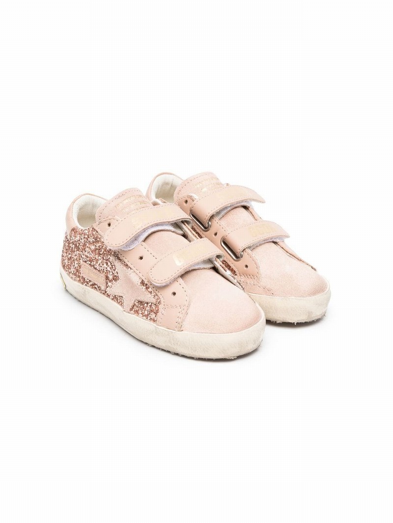 Kids' Superstar Touch-strap Sneakers In Neutrals