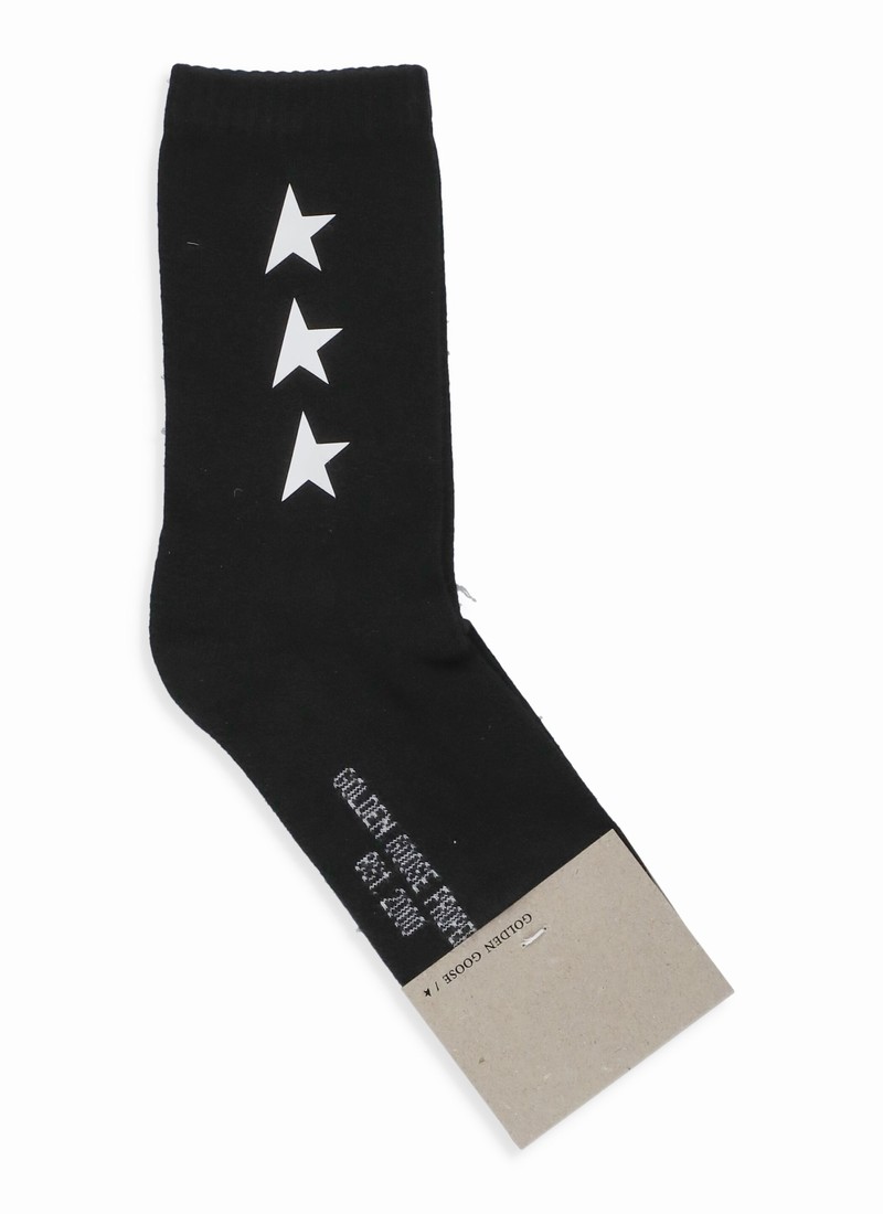 Cotton Socks In Blk/wht