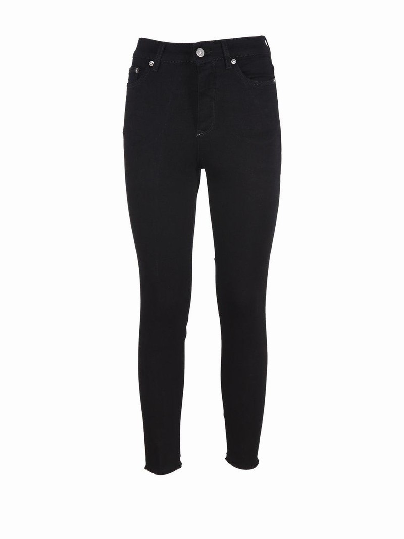 Star Stud Slim Fit Jeans In Black