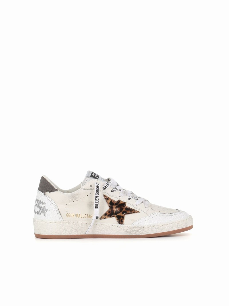 Sneaker Ballstar In White/beige/brown