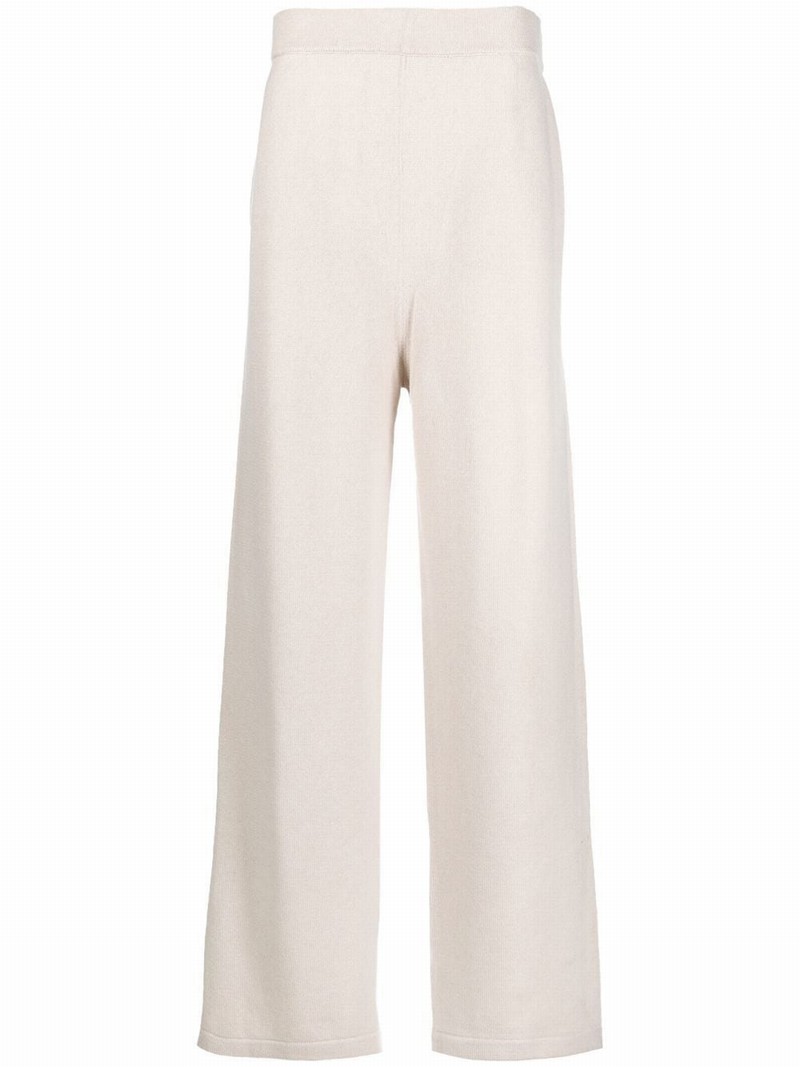 Wide-leg Trousers In White