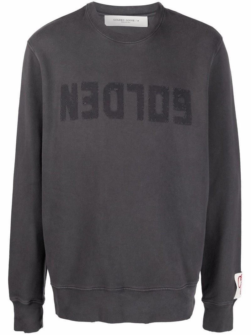 Logo Cotton Sweatshirt In Grey